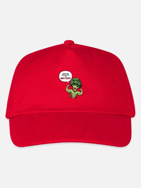 Broc-Tastic Veggie Hero - Kinder Basecap - Rot