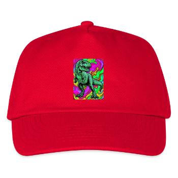 Dinosaurier - Kinder Basecap - Rot - Vorne