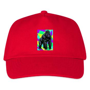 Gorilla - Kinder Basecap - Rot - Vorne
