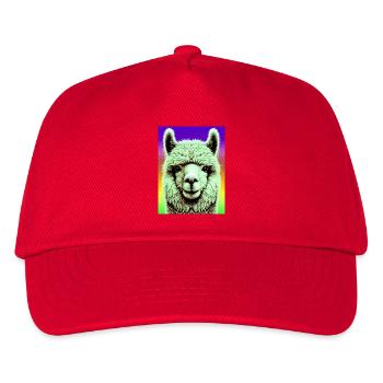 Alpaca - Kids’ Baseball Cap - red - Front