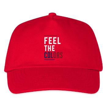 Feel The Colors | Street Culture - Kids’ Baseball Cap - red - Front