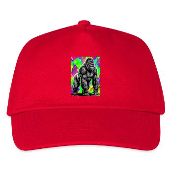 Gorilla - Kinder Basecap - Rot - Vorne