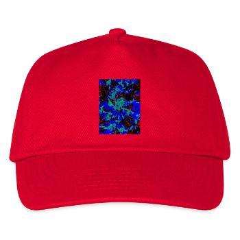 Neon Bloom Nebel - Kinder Basecap - Rot - Vorne