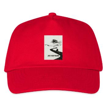 Just Keep Riding Motorcycle Adventure - Kids’ Baseball Cap - red - Front