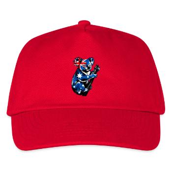 Koala Australien Australier - Kinder Basecap - Rot - Vorne