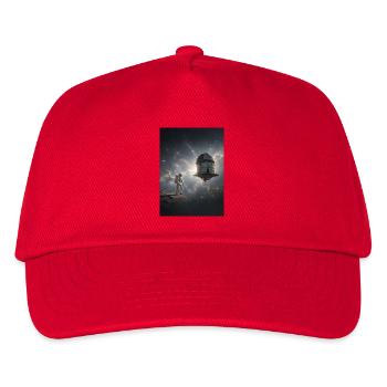 Astronaut and space observatory in space - Kids’ Baseball Cap - red - Front