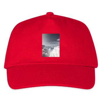 Cloudy Sky Dream Landscape - Kids’ Baseball Cap - red - Front