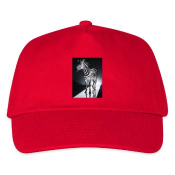 Zebra Light Trail - Kids’ Baseball Cap - red - Front