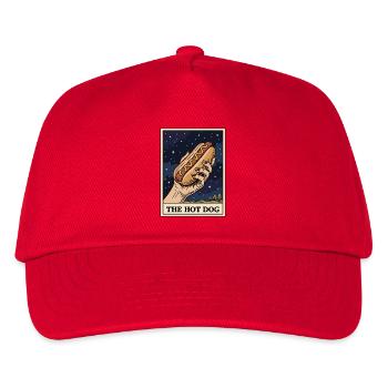 The 4th of July Hot Dog Tarot Card: Funny Hot D - Kids’ Baseball Cap - red - Front