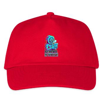 School Is Coming Icy Handheld Console Zombie - Kids’ Baseball Cap - red - Front