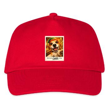 Christmas Chaos Crew Beagle Selfie - Kinder Basecap - Rot - Vorne