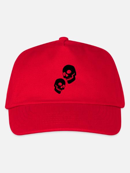 twoskulls1 - Kinder Basecap - Rot