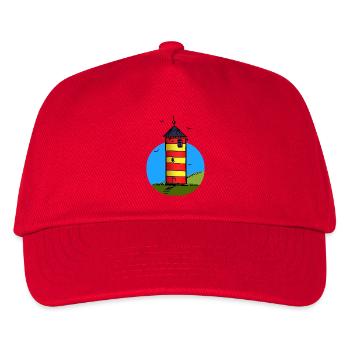 Leuchtturm Pilsum Wahrzeichen - Kinder Basecap - Rot - Vorne