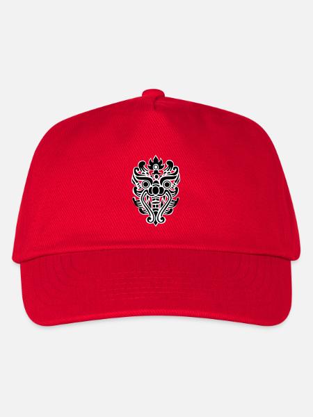 Thai Drachenkopf Stammesmaske - Kinder Basecap - Rot