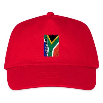 Südafrika Flagge - Kinder Basecap - Rot - Vorne