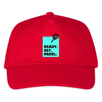 Padel Tennis Sportart Statement Spieler Padelspiel - Kinder Basecap - Rot - Vorne