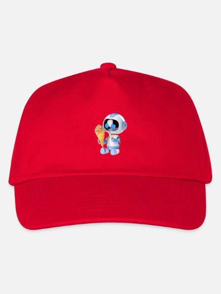 Roboter Eis - Kinder Basecap - Rot