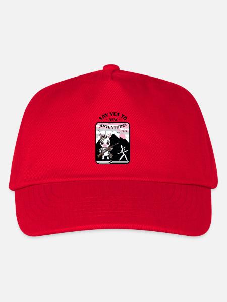Zebra Einhorn - Kinder Basecap - Rot