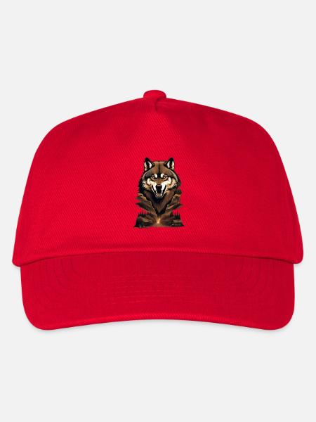 WolfMountain - Kinder Basecap - Rot