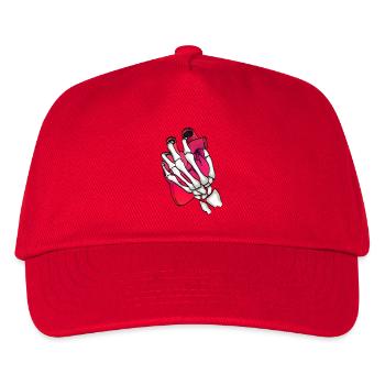 Coeur dans la main squelette - Casquette de baseball Enfant - rouge - Devant