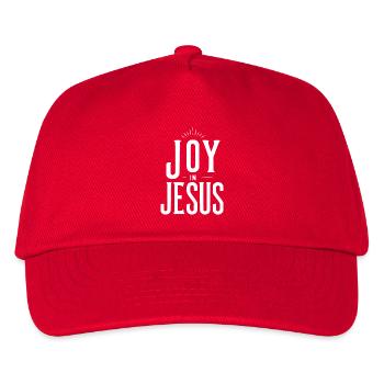 Freude an Jesus - Kinder Basecap - Rot - Vorne