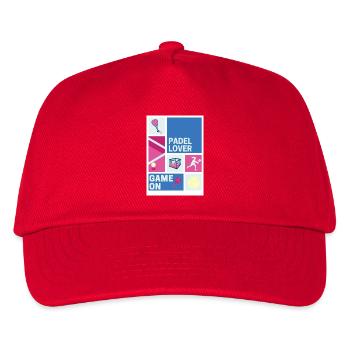 Padel-Liebhaber - Kinder Basecap - Rot - Vorne