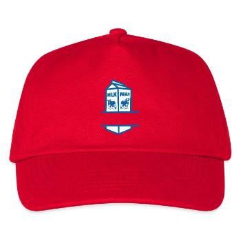 Carton de lait bleu avec texte propre à la vache - Casquette de baseball Enfant - rouge - Devant