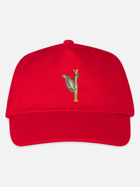 Affen-Artwork auf Baum - Kinder Basecap - Rot