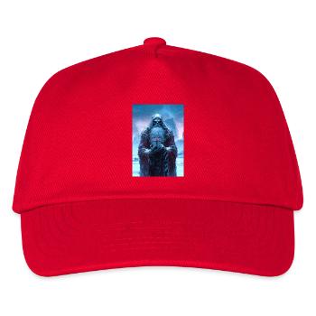 Gruseliger Heiliger mit Geschenk - Kinder Basecap - Rot - Vorne