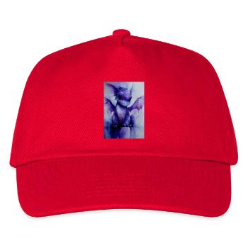 Lila Drache Aquarell - Kinder Basecap - Rot - Vorne