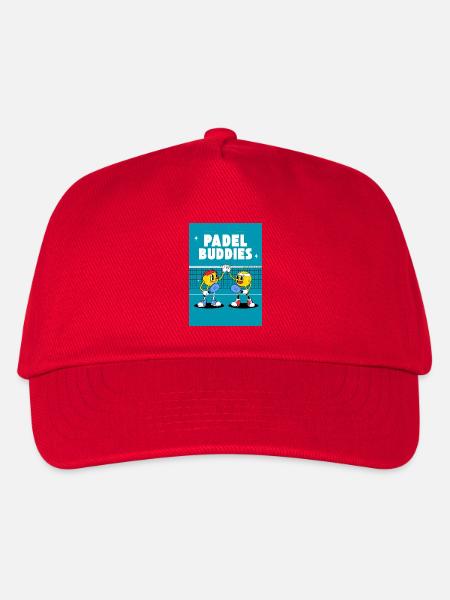 Padel Buddies High Five Duo - Kinder Basecap - Rot
