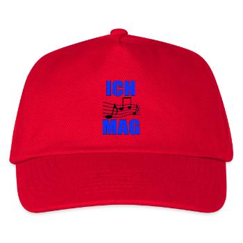 I like music Blue note layout - Kids’ Baseball Cap - red - Front