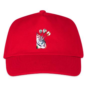 Darts Sports Art #darts #sport - Kinder Basecap - Rot - Vorne