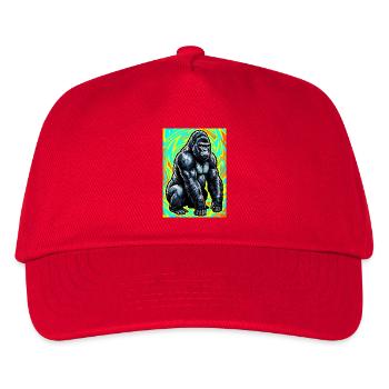 Gorilla - Kinder Basecap - Rot - Vorne