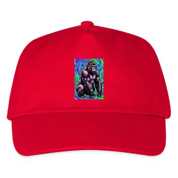 Gorilla - Kinder Basecap - Rot - Vorne