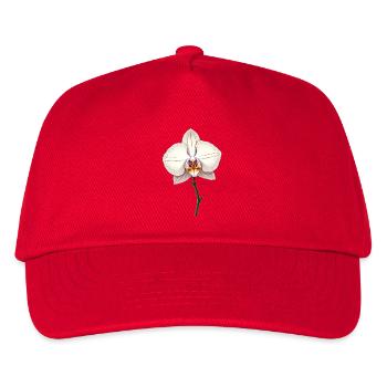 Orchidée blanche - Casquette de baseball Enfant - rouge - Devant