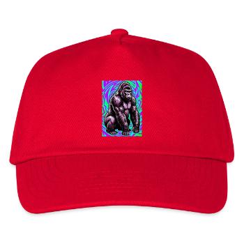 Gorilla - Kinder Basecap - Rot - Vorne