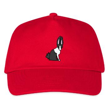 Häschen - Kinder Basecap - Rot - Vorne