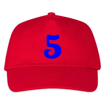 5. JUBILÄUM. 5 JAHRE. 5. JUBILÄUM - Kinder Basecap - Rot - Vorne