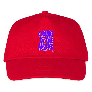 Cycling is the answer purple - Kids’ Baseball Cap - red - Front