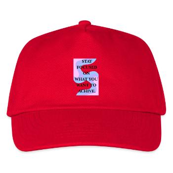 Restez concentré sur votre objectif - Casquette de baseball Enfant - rouge - Devant