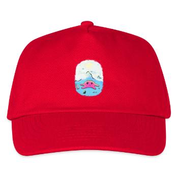 War-Squid - Kids’ Baseball Cap - red - Front