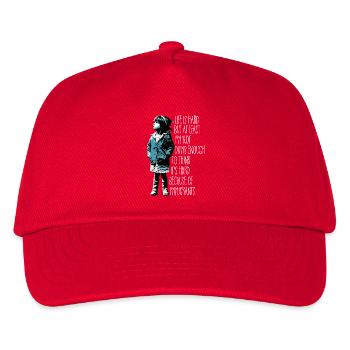 La vie est dure mais au moins je ne suis pas assez bête - Casquette de baseball Enfant - rouge - Devant