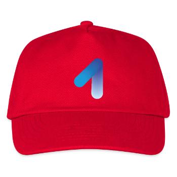 Abstract 1, modern & digital - Kids’ Baseball Cap - red - Front