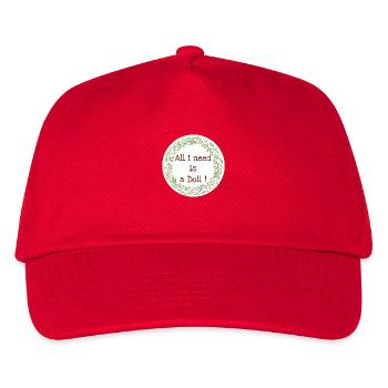 Alles, was ich brauche - Kinder Basecap - Rot - Vorne