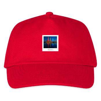 Buntes Kraftwerk Wolfsburg - Kinder Basecap - Rot - Vorne