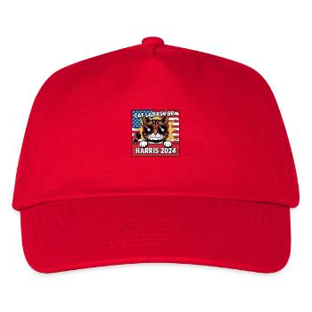 Cat Ladies For Kamala Harris 2024 USA Amerika - Kinder Basecap - Rot - Vorne