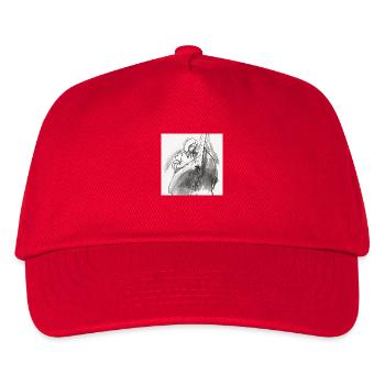 Double bass player - Kids’ Baseball Cap - red - Front