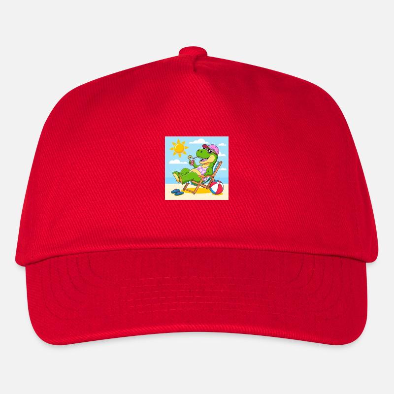 Rex am Strand - Kinder Basecap - Rot
