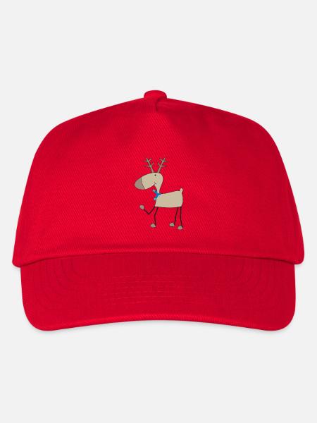 Elch - Kinder Basecap - Rot